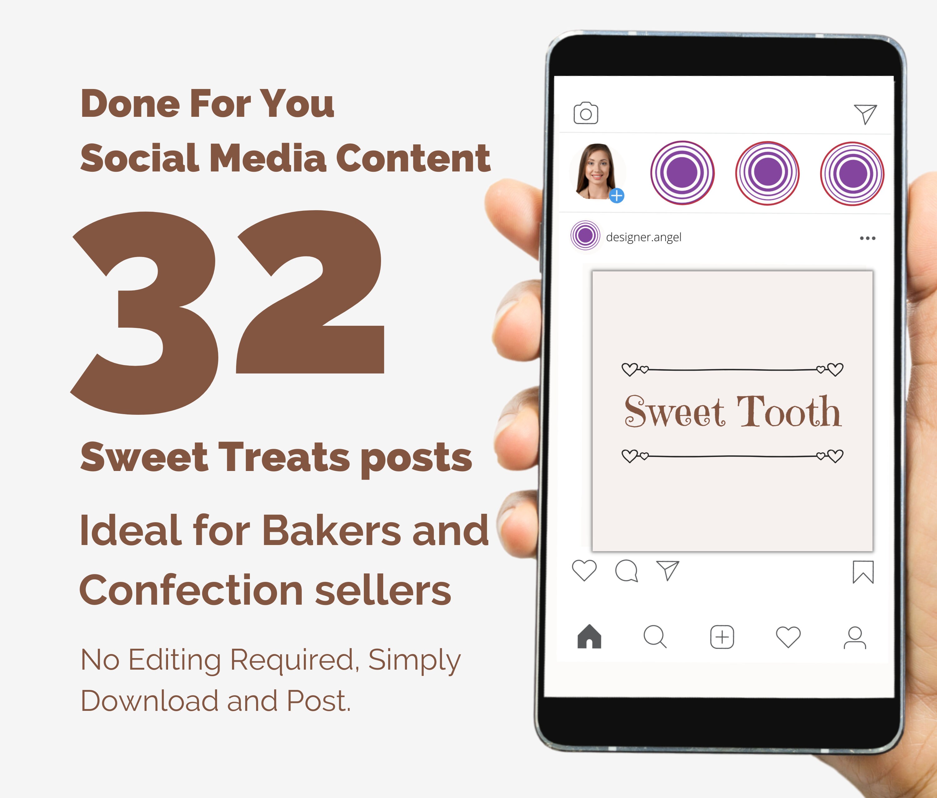 Bakery Instagram Template 32 Ready Made Posts for Bakers Etsy UK