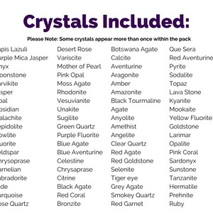 Printable Crystal Gemstone Information Cards. Print at Home Flashcards ...