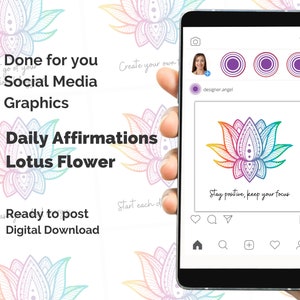 Instagram content Daily Affirmations Quotes Self Care. Ready To Post Social media Motivation Graphics Perfect for Positivity & engagement