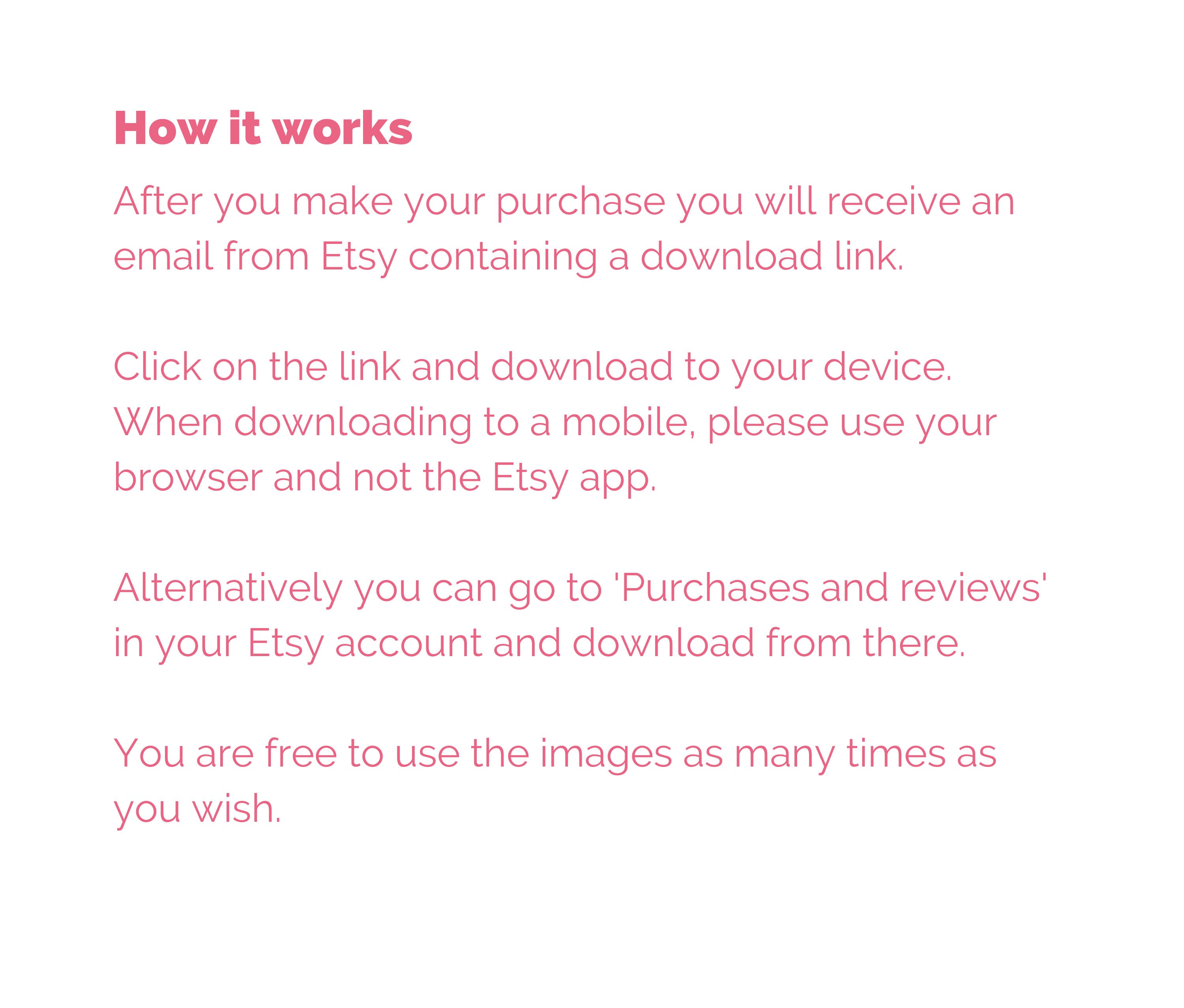Pink Printable Customer Order Form & Order Tracker, Downloadable Small ...