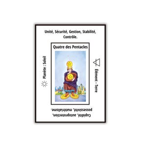 Jeu de tarot imprimable avec mots-clés, feuilles de triche A4, significations des cartes de tarot, débutants, outils de divination. image 11