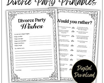 Kinder Party Spiele zum Ausdrucken. PNG & PDF Datei.