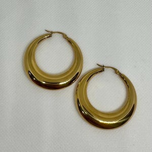 Large Gold Hoop Earrings