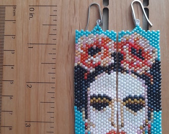 Frida Beaded Earrings: Long Boho Style