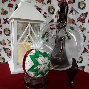 No sew Quilted Folded Amish Star Ornament