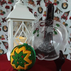 No sew Quilted Folded Amish Star Ornament