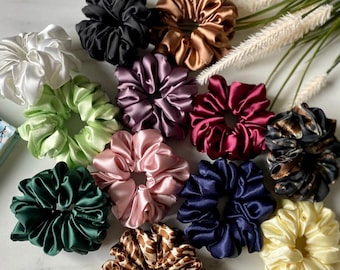 Mini Scrunchie / Chunky / 23 Colores / Hermosa Corbata para el Cabello / Chouchou / Hecho a mano en Alemania