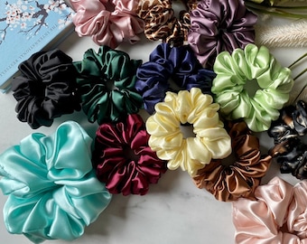 Mini und großes Scrunchie-Set | Schönes Haargummi | Chouchou | Handgemacht in Deutschland