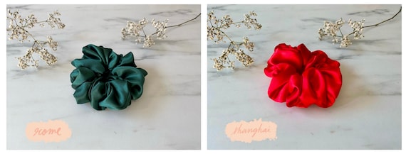 ヘアアクセサリー LINEN MEDIUM SCRUNCHIE Women's Linen Hair Scrunchie, Sustainable Hair Accessory