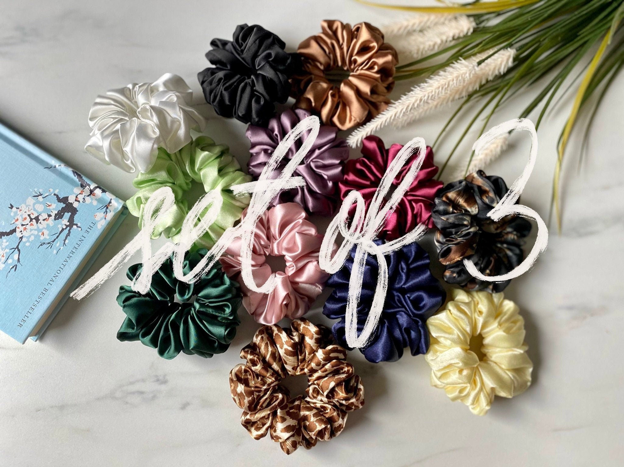 SET OF 3 - Mini Scrunchie | Chunky | 36 Colours | Beautiful SET OF 3 - Mini Scrunchie | Chunky | 36 Colours | Beautiful