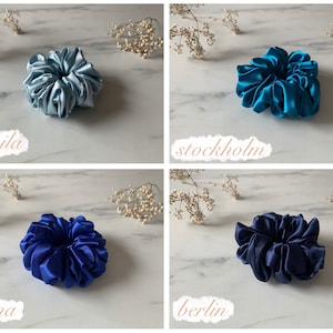 Mini Scrunchie 23 Farben Schönes Haargummi Chouchou Handgemacht in Deutschland Bild 6