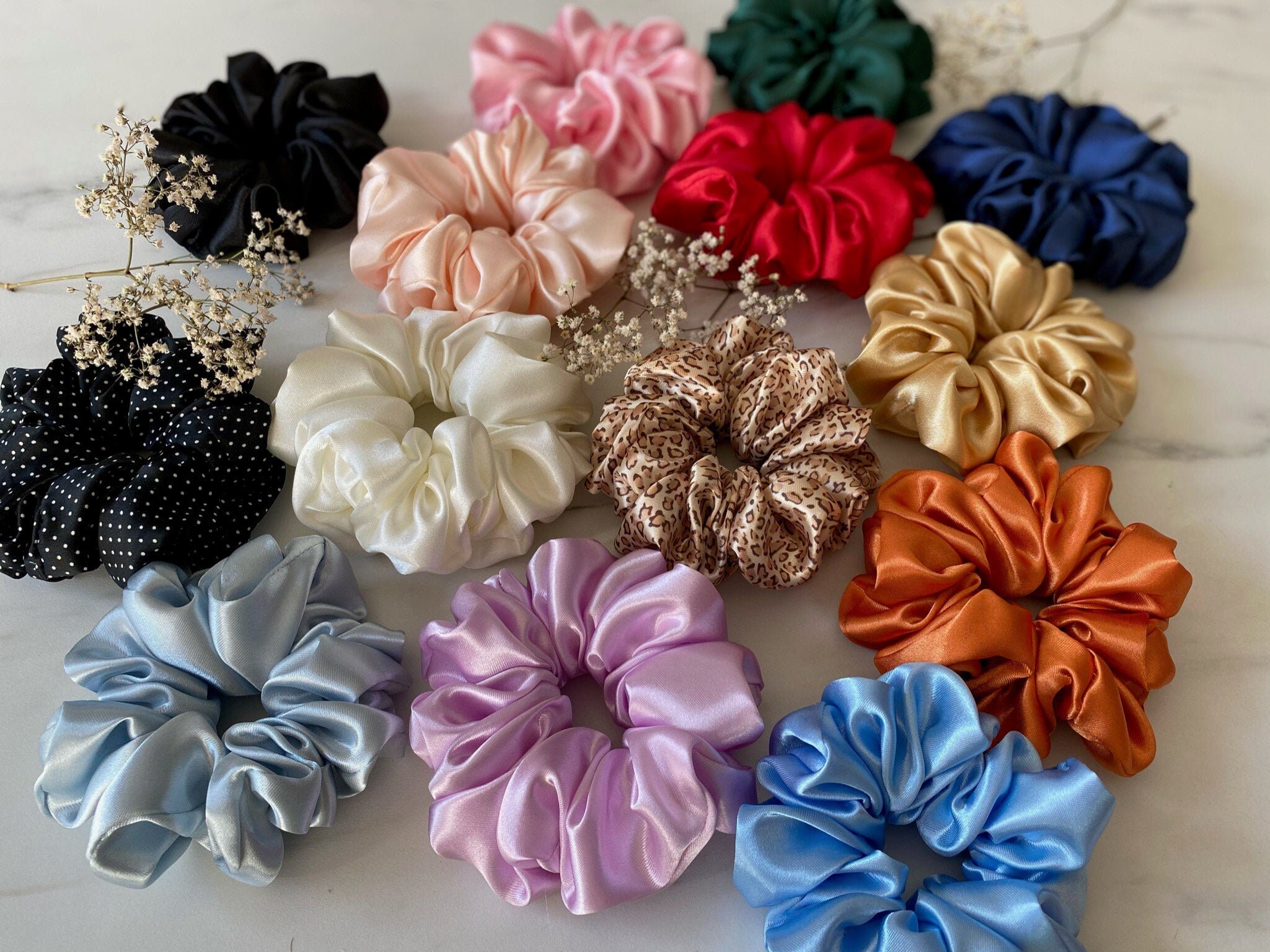 Satin Scrunchie | Medium | 14 Colours | Shiny Hair Tie