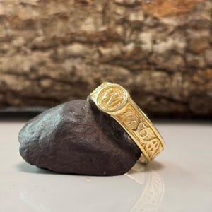 Anillo de bodas personalizado, anillo de bodas minimalista, regalo de joyería personalizado, anillo de aniversario personalizado, regalo de cumpleaños personalizado para él