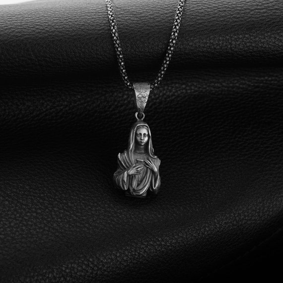Men's virgin shop mary necklace