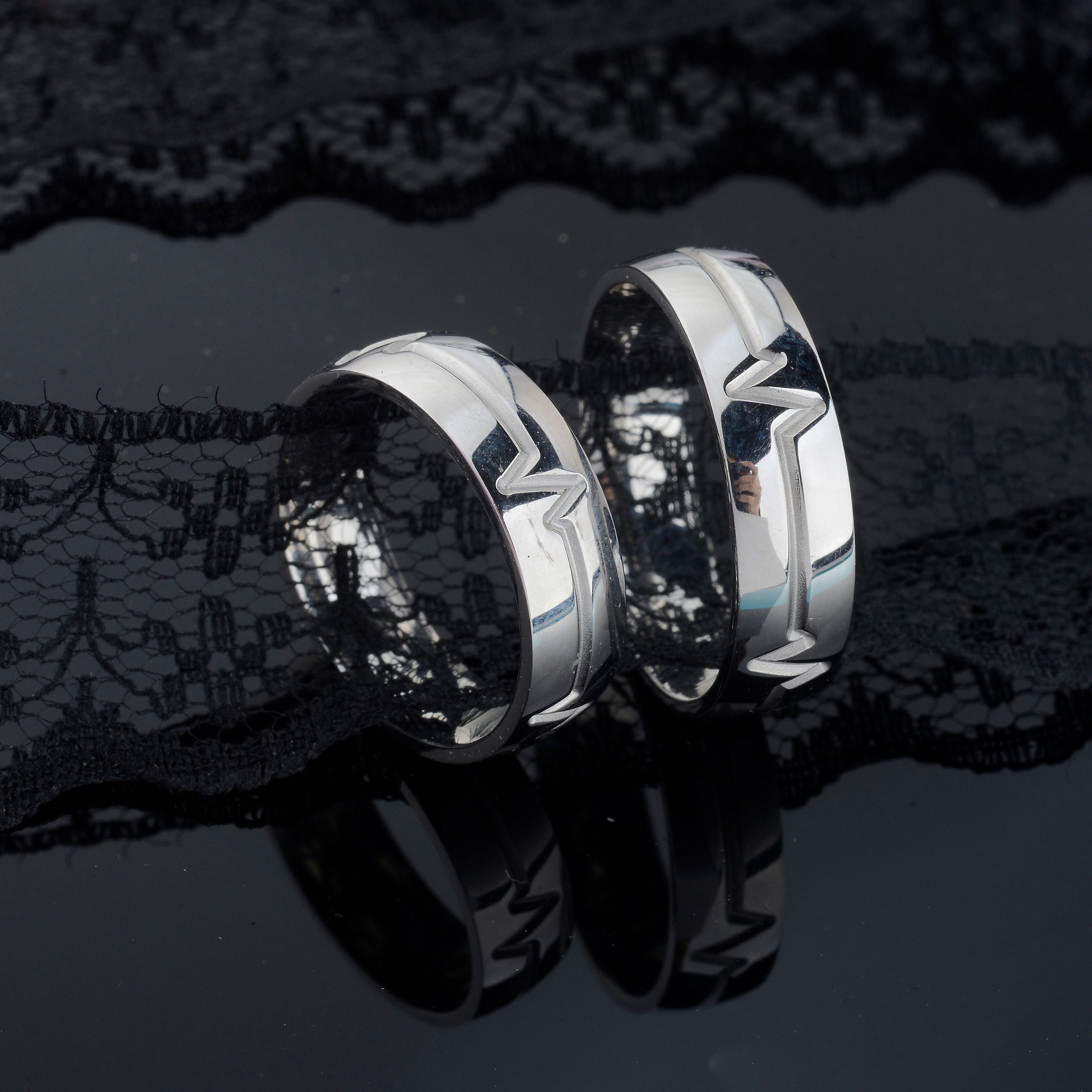 Harley davidson matching wedding clearance bands