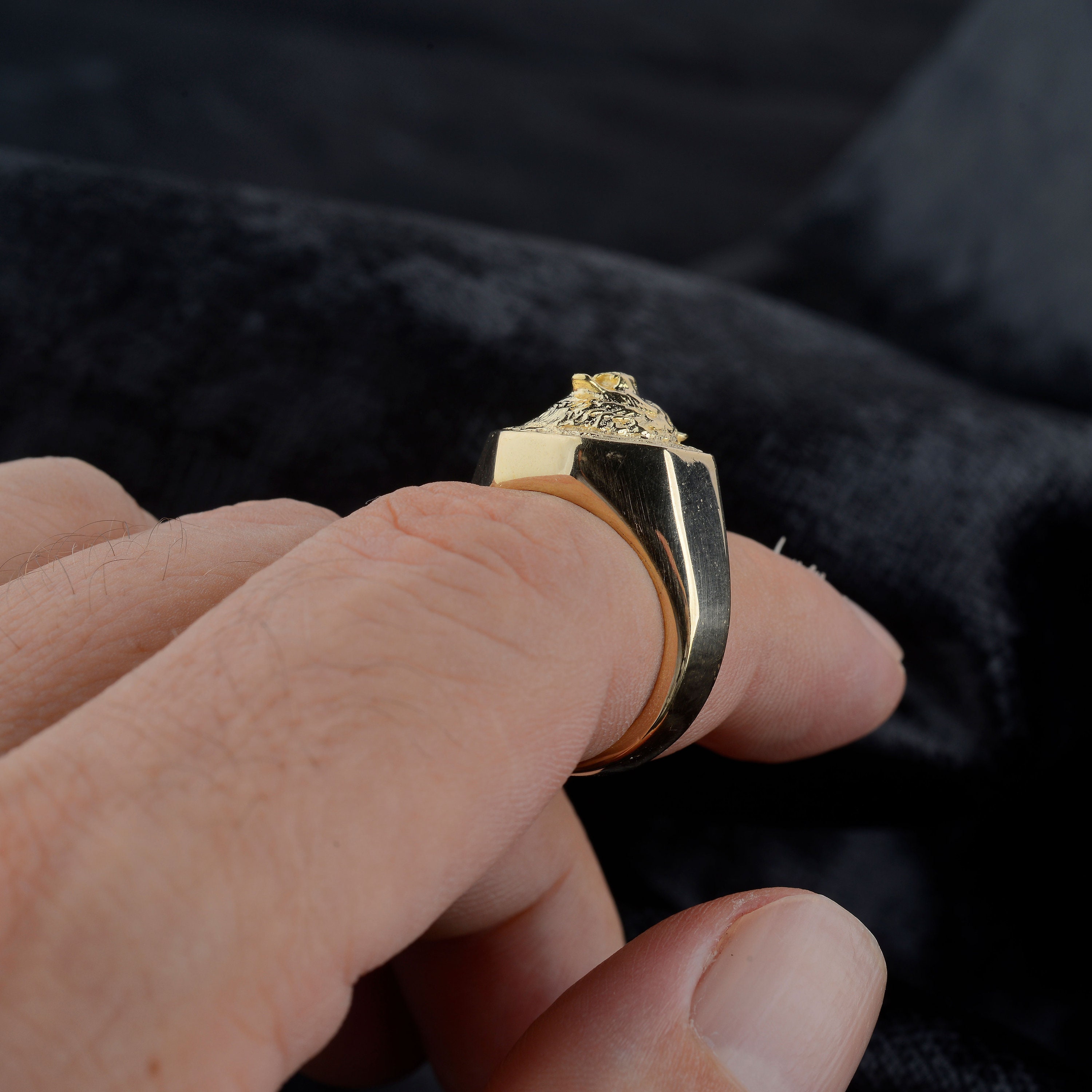 Bague Chevalière The Predator En Acier Inoxydable - Taille US 10 (62 FR) - Style Argenté Neuf Sous Blister
