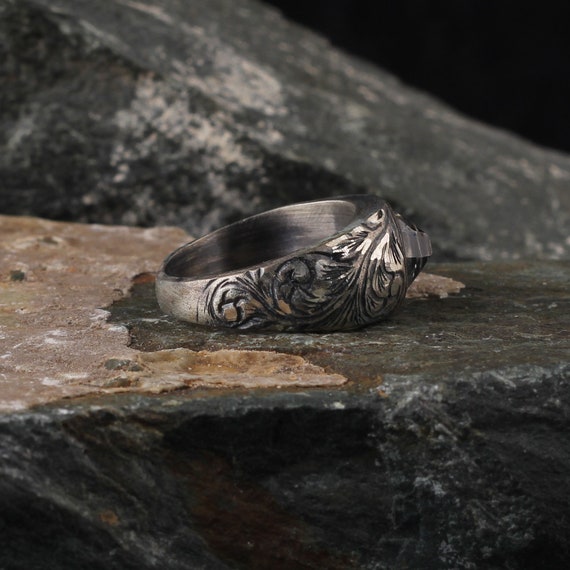 Mens sterling silver pinky best sale rings