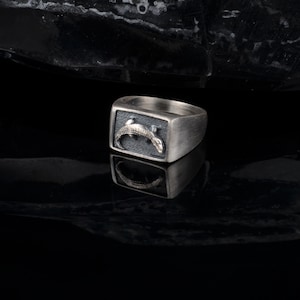 Silver Crocodile Ring, Mens Reptle Ring, Pinky Men's Ring, Handmade ...