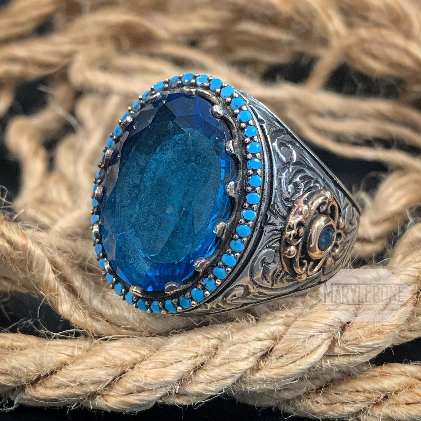 antique topaz ring