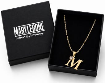 Personalized Initial Necklace with Charm