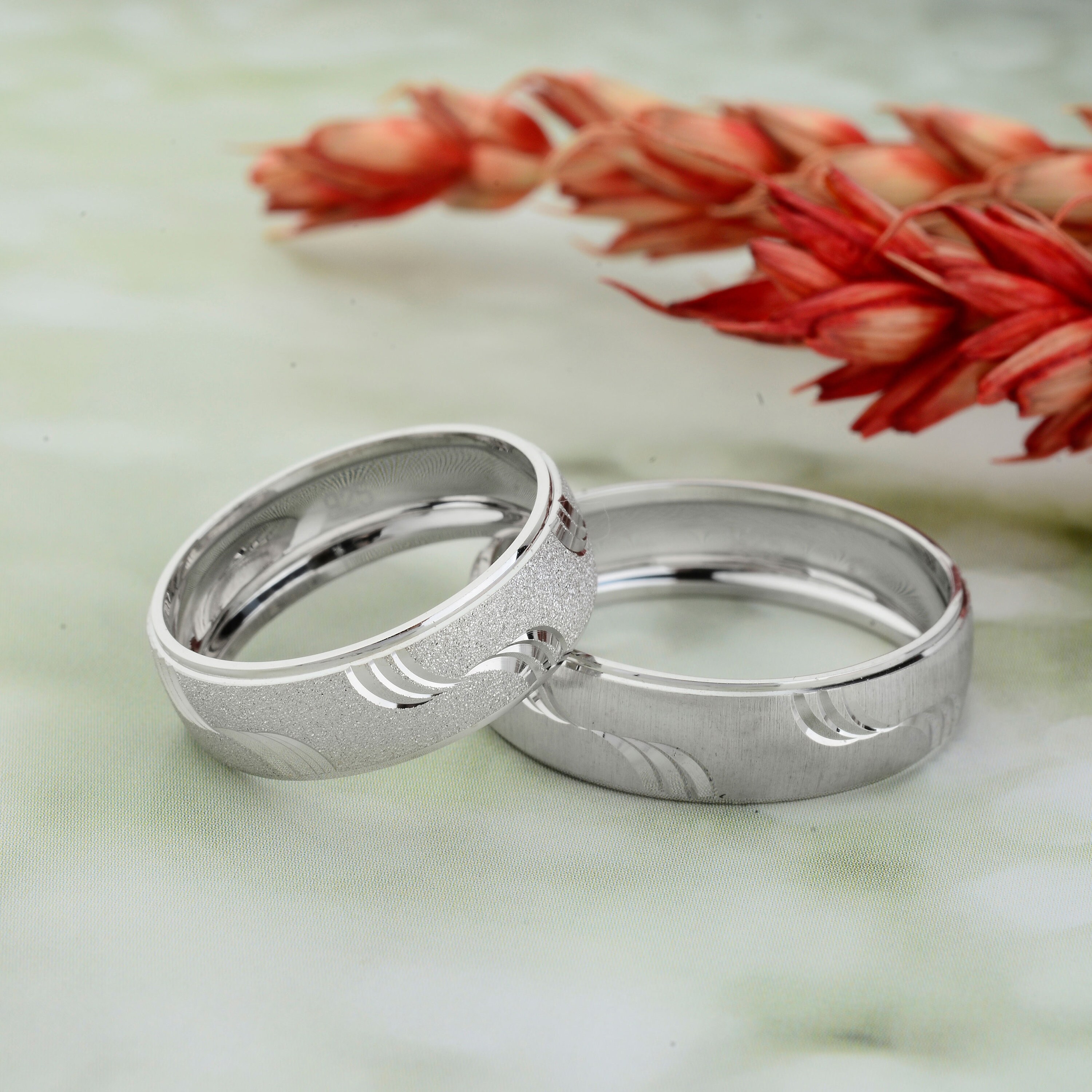 Joyeria Hombre Anillos De Promesa Du00fao Plata De Ley 925