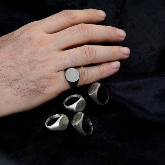 Mens sterling silver pinky ring deals