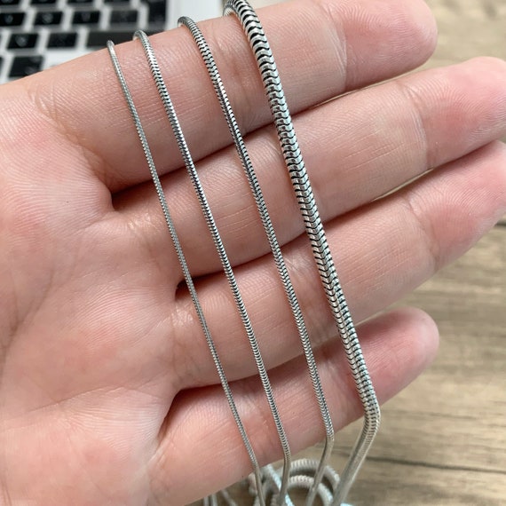 Silver Snake Chain Necklace Silver Snake Chain Necklace