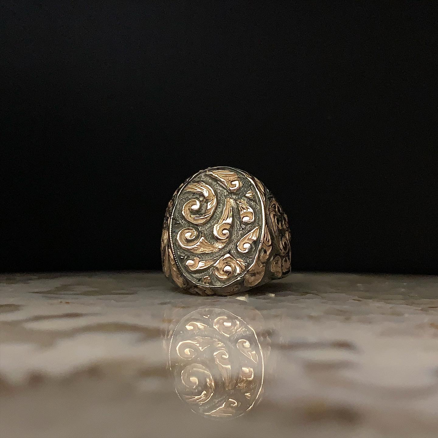 Mens Engraved Ring Mens Ring antique Ring for Man Men Etsy