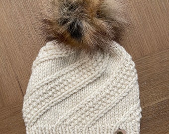 Wool Blend Knit Beanie