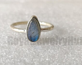 Labradorite Ring, Gemstone Ring, Natural Labradorite, Handmade Jewelry,  Boho Ring, Women Ring, Sterling Silver, 925 Silver Ring