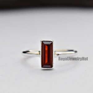 Women Ring, Garnet Ring, 925 Solid Sterling Silver Ring, Gemstone Ring, Handmade Ring, Statement Ring, Gift Ring