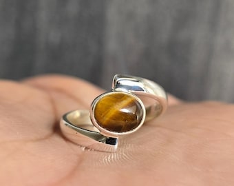 Anelli di lusso in argento sterling occhio di tigre | Acquisti Online su