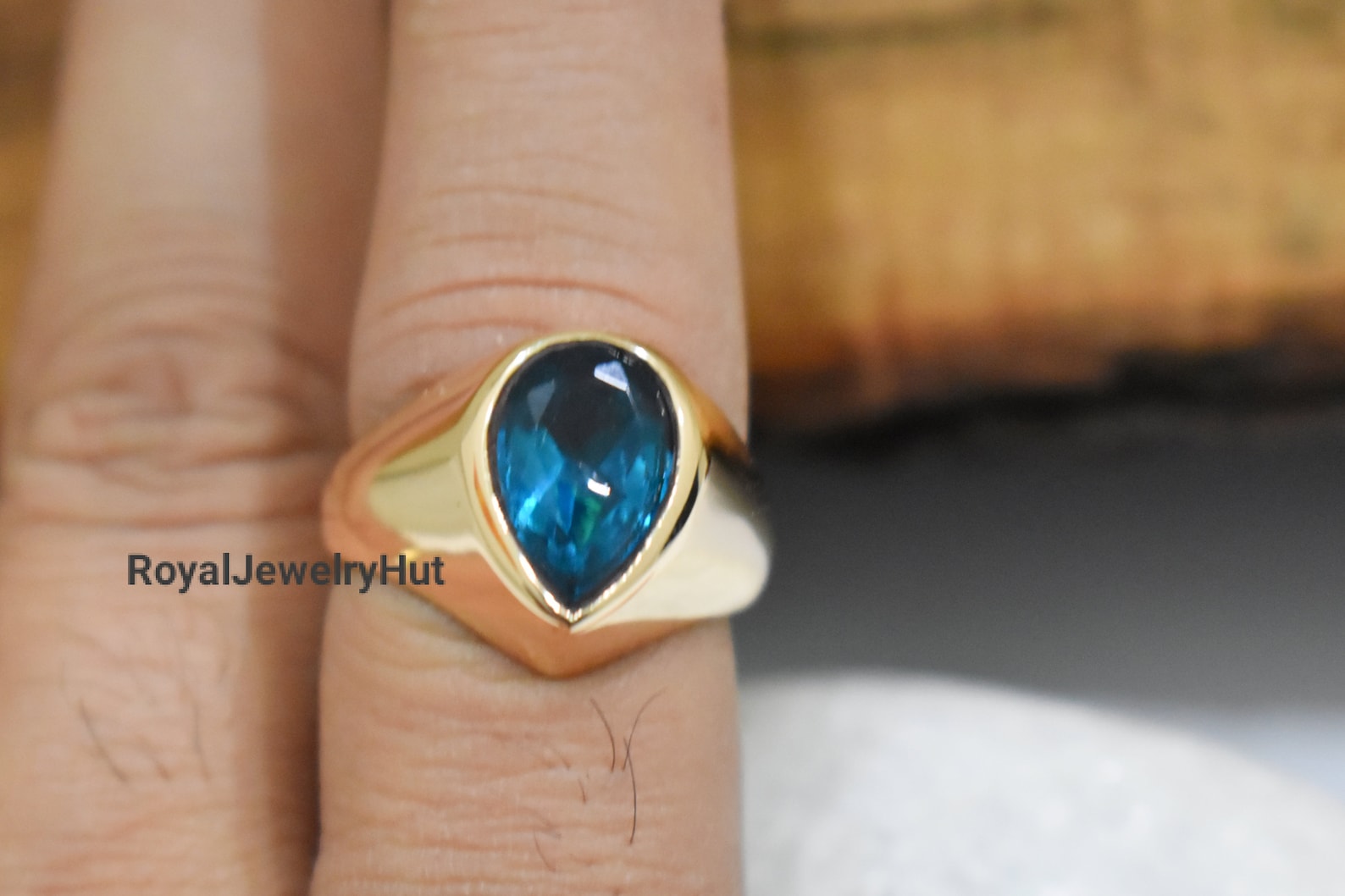 London Blue Topaz Ring Ring 925 Solid Sterling Silver Etsy
