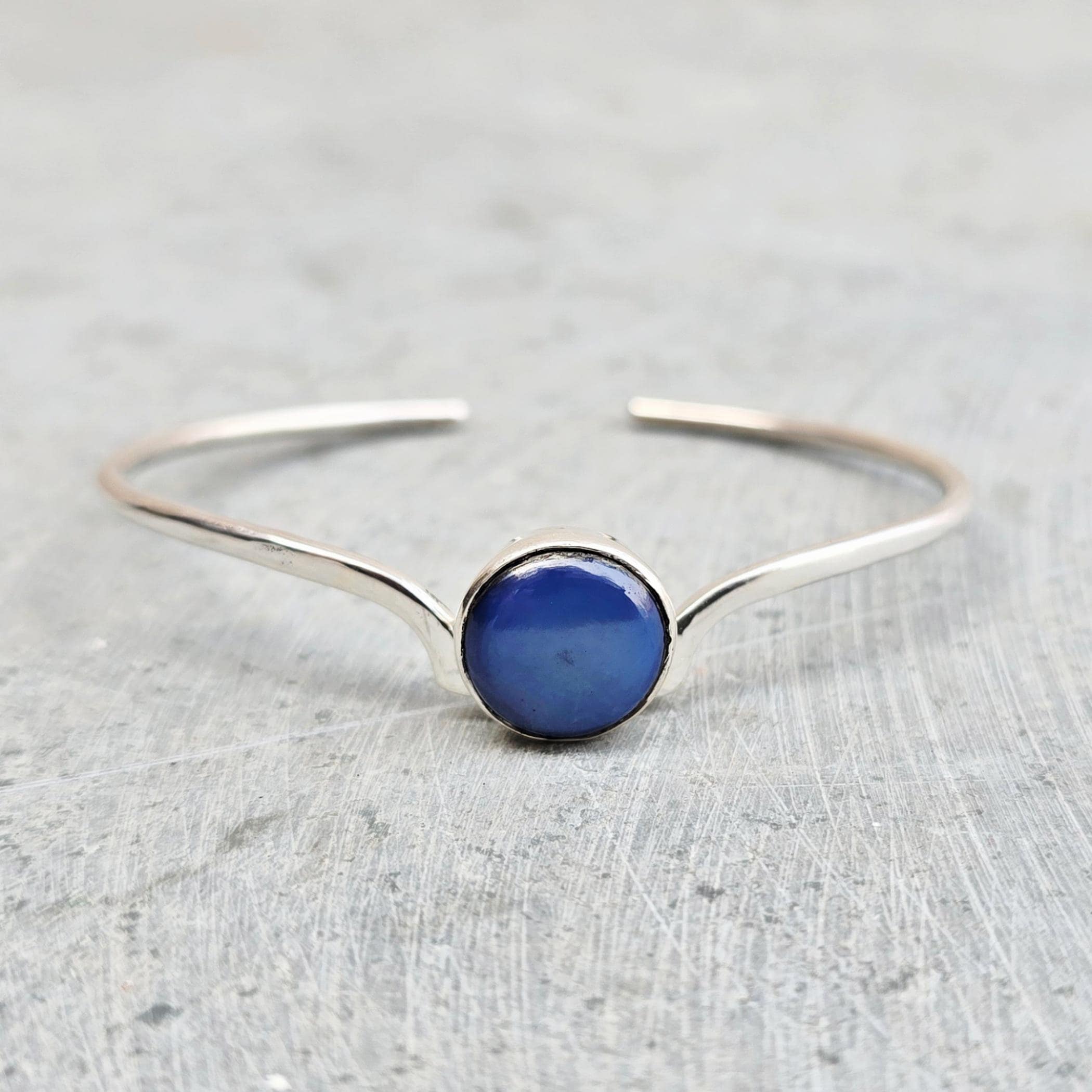 Bracelet En Argent 925 Avec Saphirs Bleus - Longueur 19-20 Cm - Neuf Sans Emballage