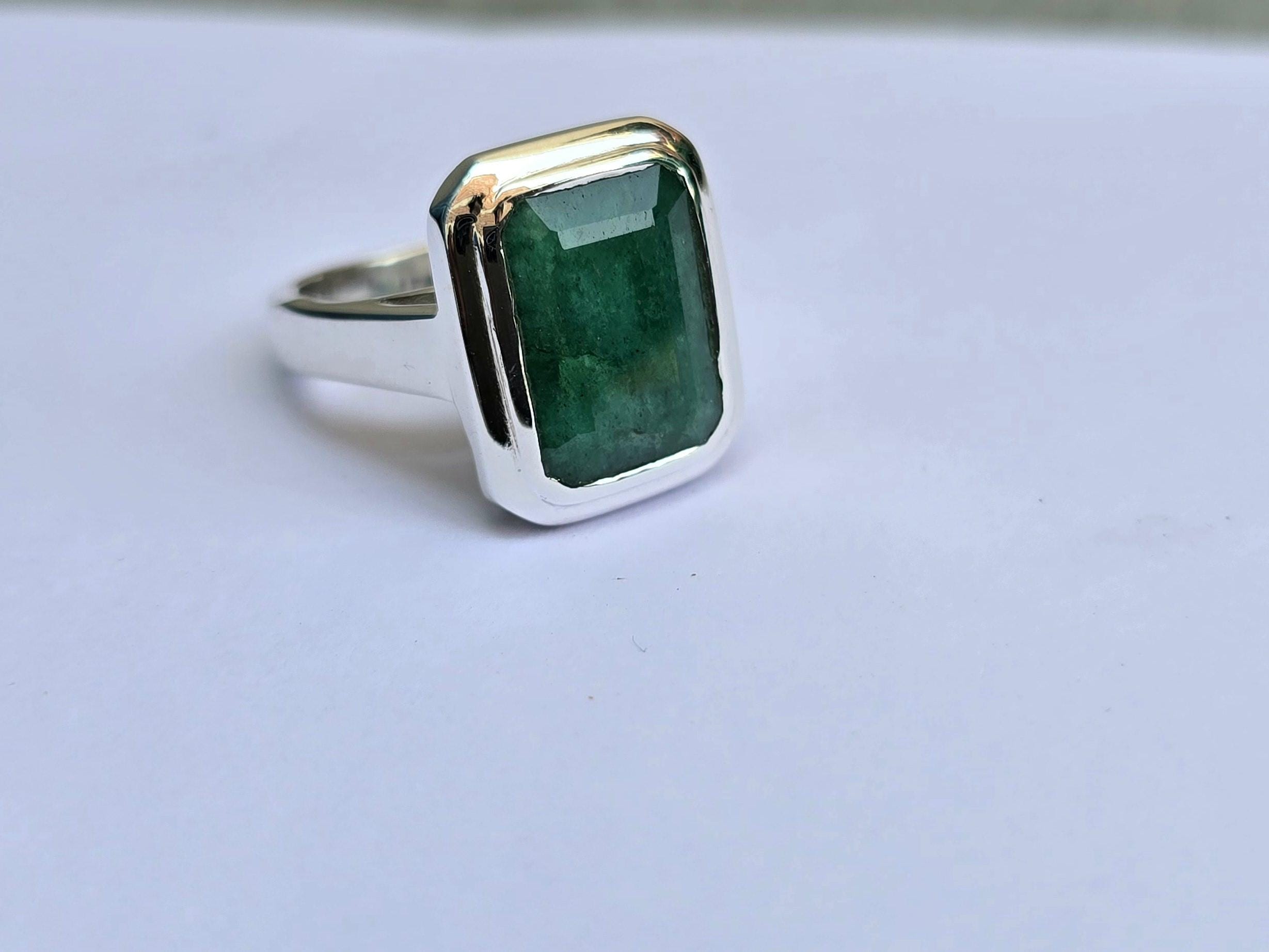 最終セール『nanagu』  m emerald ring silver925 m emerald ring（K18 coating ver.） | nanagu