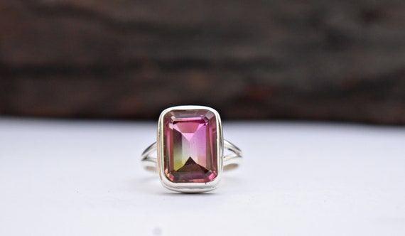 Anello con doppio alone di ametista | Gioielli in argento e Swarovski Anello con doppio alone di ametista | Gioielli in argento e Swarovski