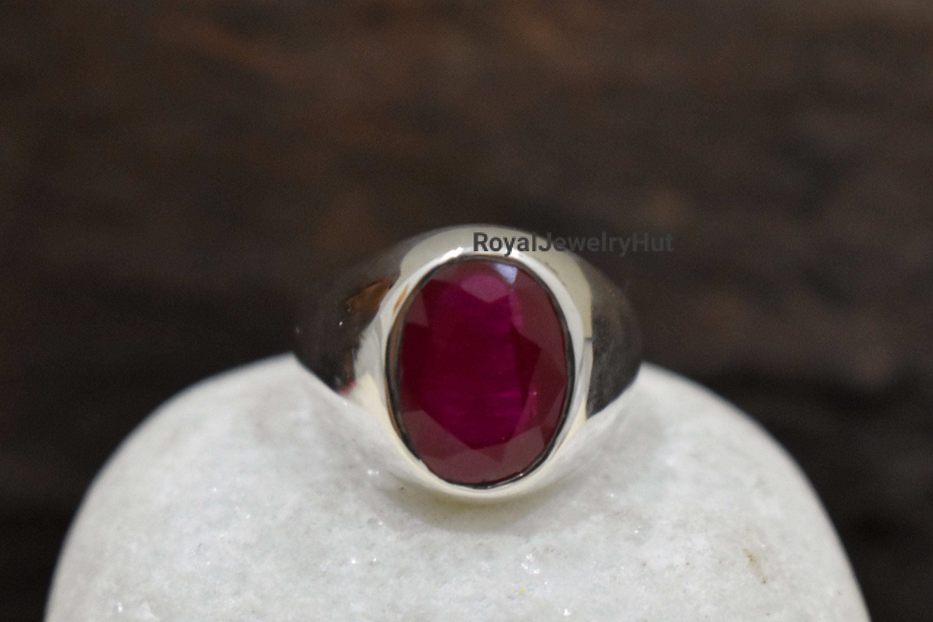 Natural Ruby Ring 925 Solid Sterling Silver Ring 22k Gold - Etsy