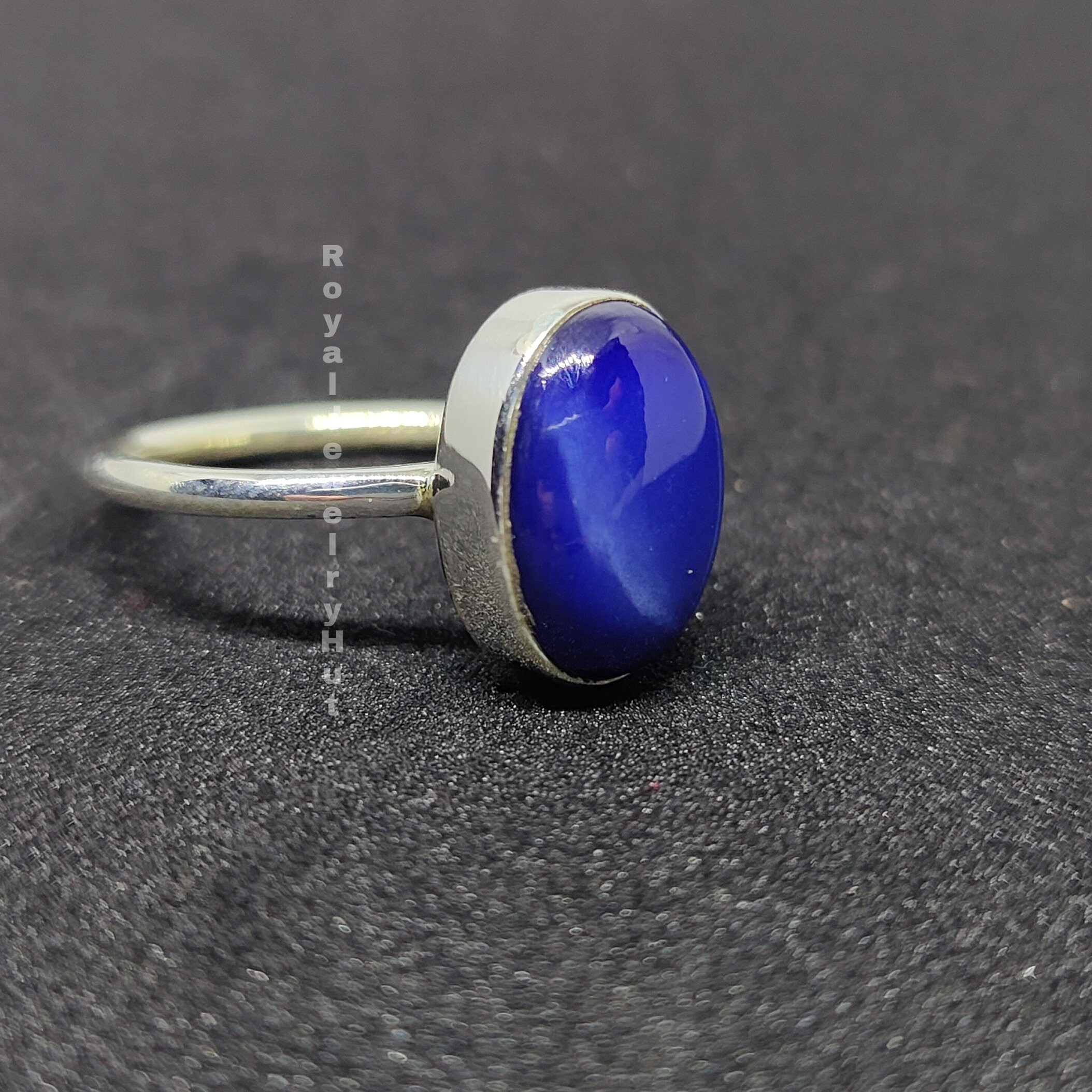 スターサファイアリング、女性用リング、925ソリッドスターリング