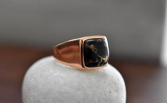 Black cheap turquoise ring