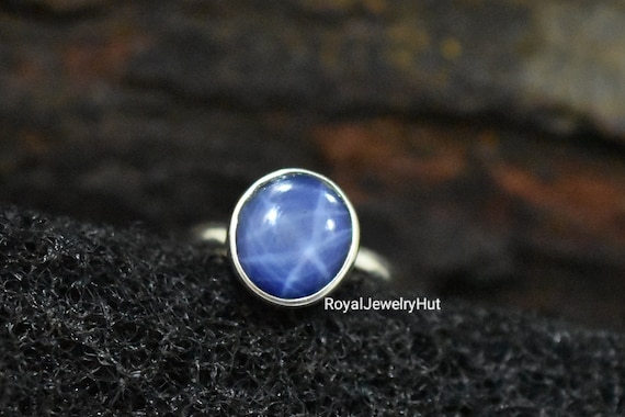Bague Clara en Argent et Saphir étoilé 1 carat | Boutique Saphir