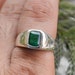 Emerald Mens Ring, Natural Gemstone Ring, Handmade Ring, 925 Solid Sterling Silver Ring, 22k Gold fill Ring, Rose Gold, Mens Ring, Gift Ring 