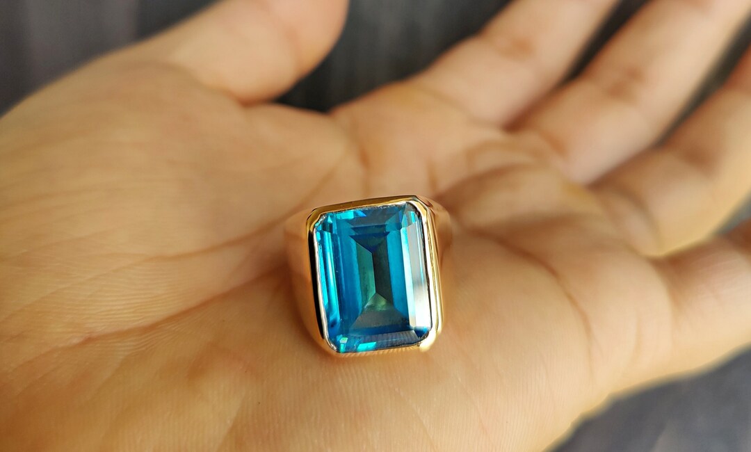 ロンドンブルートパーズ 6mm さくらインカットルース | 鈴木屋