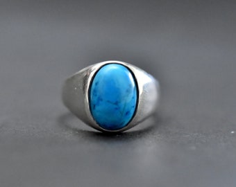 Natural Arizona Turquoise Ring, Turquoise Ring, Gemstone Ring, 925 Sterling Silver Ring, womens Ring, Mens Ring, Gift Ring, Handmade Ring