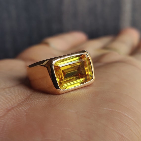 C. 1960 Vintage Tiffany Jewelry 3.20 Carat Citrine Ring in 14kt Yellow Gold  | Ross-Simons