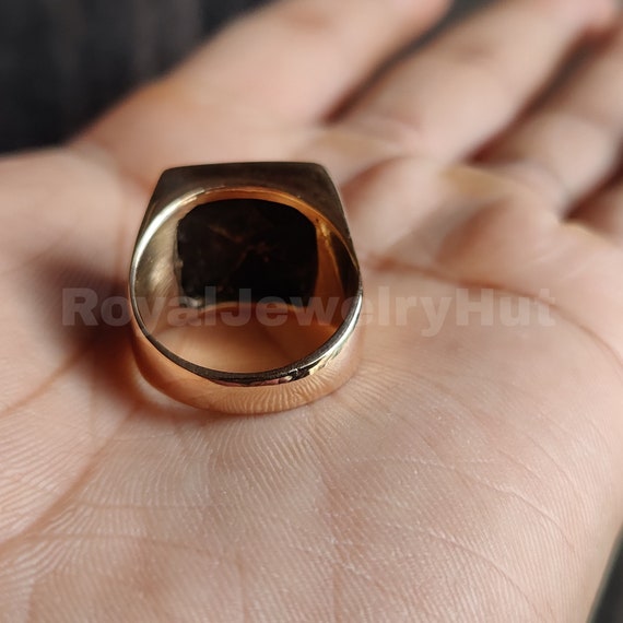 Copper Turquoise Ring | Turquoise ring, Black onyx ring, Gemstones