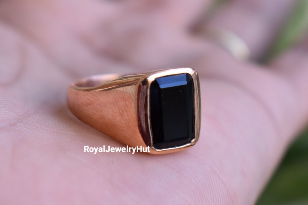 100％安い Black Spinel Signet Ring / Silver | Fauvirame