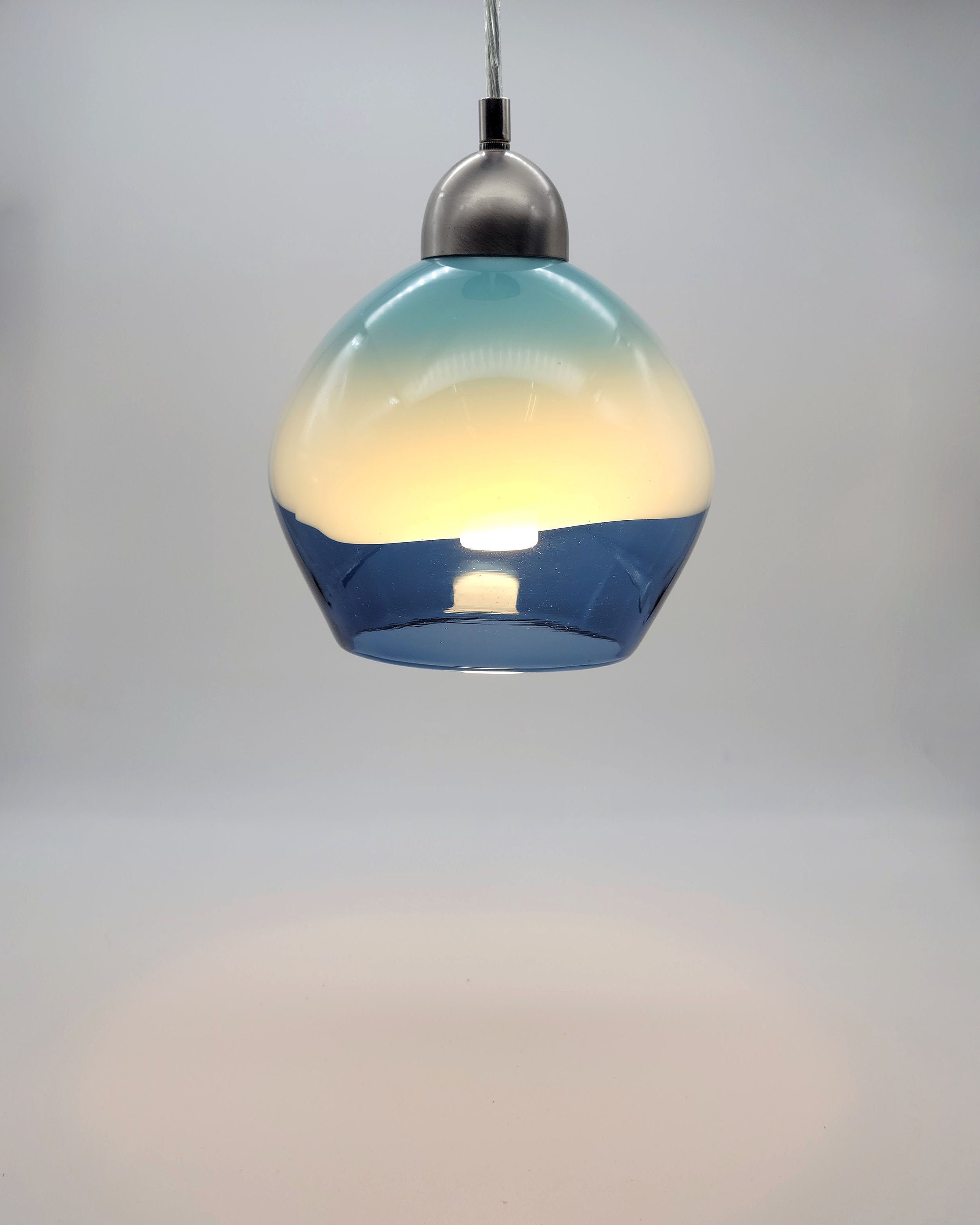 Etsy glass pendant lights discount
