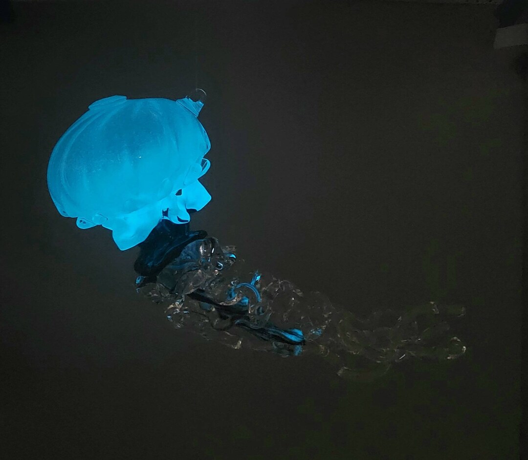 Drifter! (deep Blue Glow in the Dark) // Hand Blown Glass - Etsy