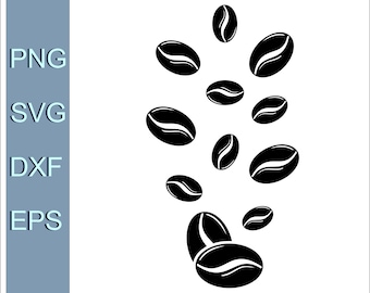 Coffee Beans Svg Etsy