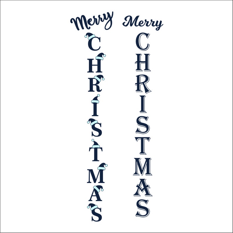 Download 8 Christmas vertical signs svg Merry Christmas porch sign ...